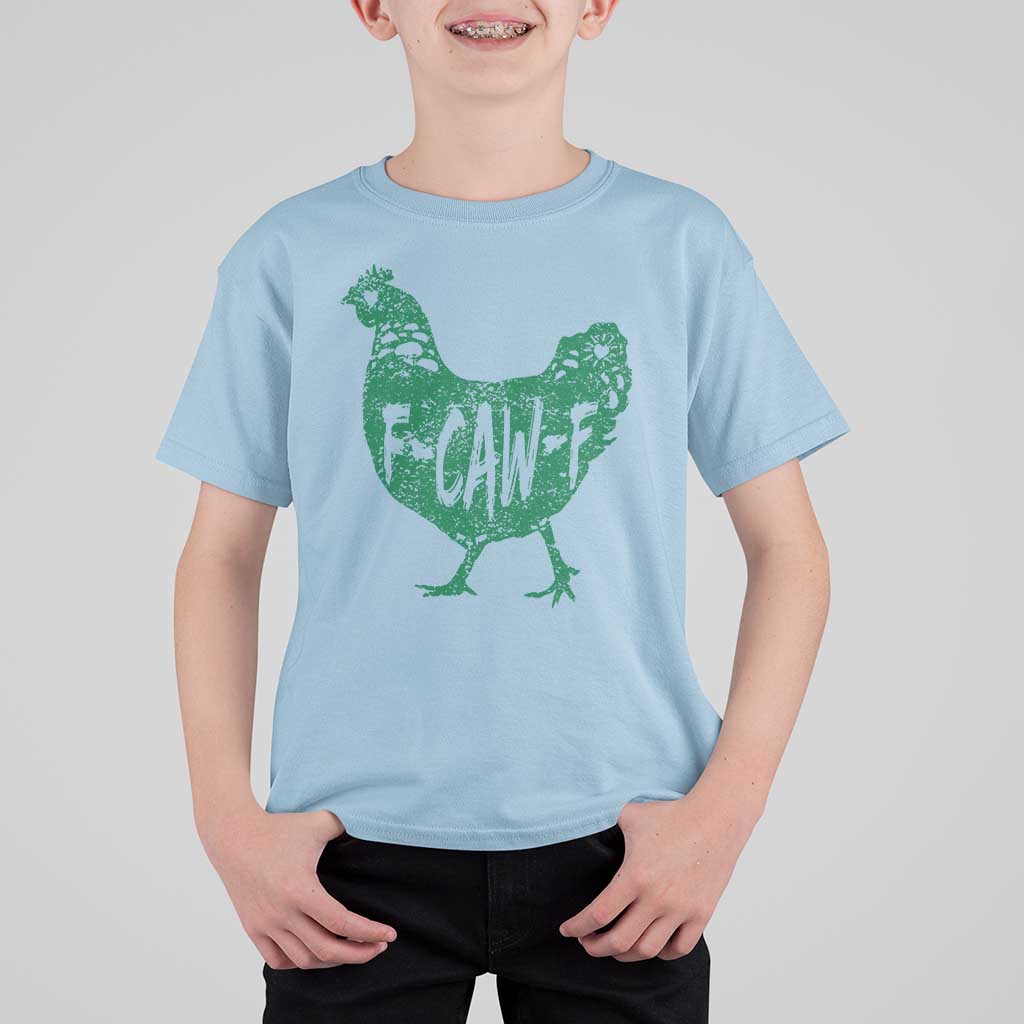 F Caw F Lucky Chicken T Shirt For Kid Funny St Patricks Day