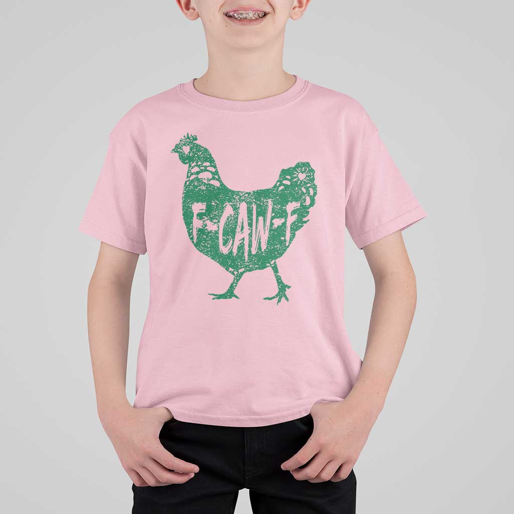 F Caw F Lucky Chicken T Shirt For Kid Funny St Patricks Day