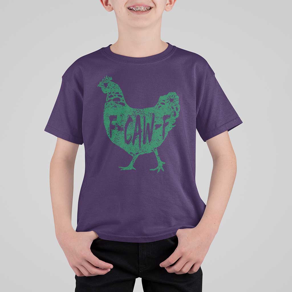 F Caw F Lucky Chicken T Shirt For Kid Funny St Patricks Day