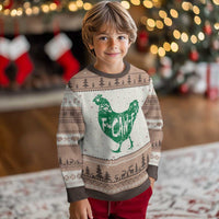 F Caw F Lucky Chicken Ugly Christmas Sweater Funny St Patricks Day