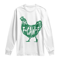 F Caw F Lucky Chicken Long Sleeve Shirt Funny St Patricks Day