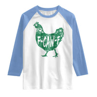 F Caw F Lucky Chicken Raglan Shirt Funny St Patricks Day