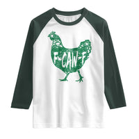 F Caw F Lucky Chicken Raglan Shirt Funny St Patricks Day