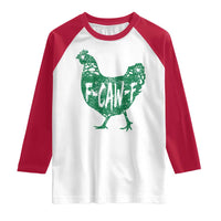F Caw F Lucky Chicken Raglan Shirt Funny St Patricks Day