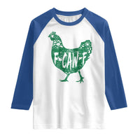 F Caw F Lucky Chicken Raglan Shirt Funny St Patricks Day