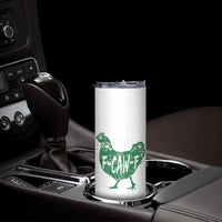 F Caw F Lucky Chicken Skinny Tumbler Funny St Patricks Day