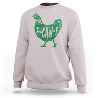F Caw F Lucky Chicken Sweatshirt Funny St Patricks Day