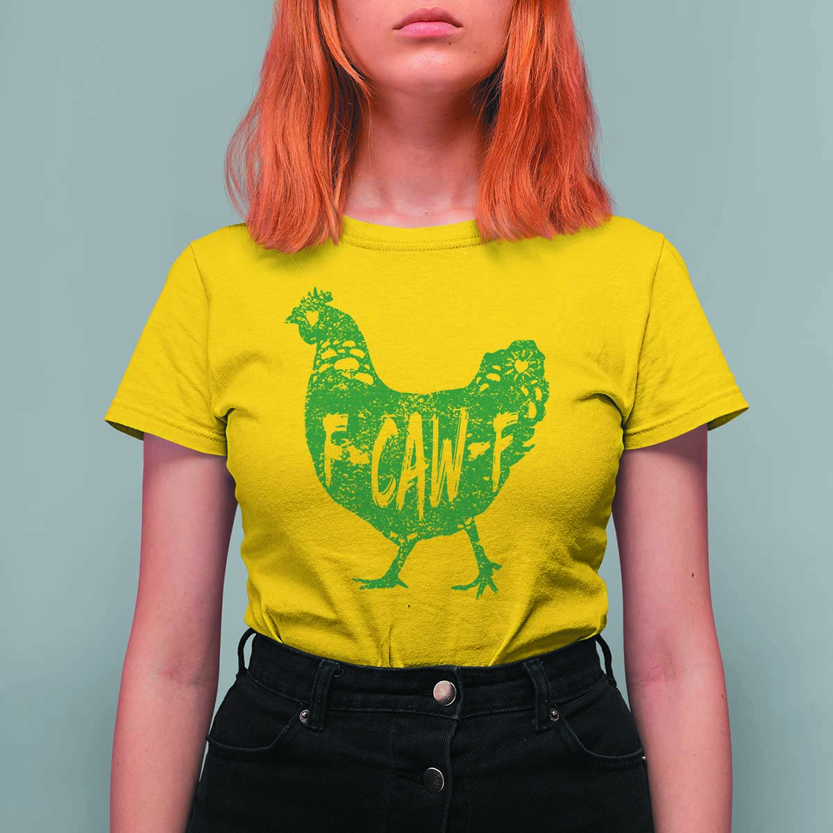 F Caw F Lucky Chicken T Shirt For Women Funny St Patricks Day