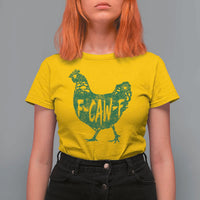 F Caw F Lucky Chicken T Shirt For Women Funny St Patricks Day