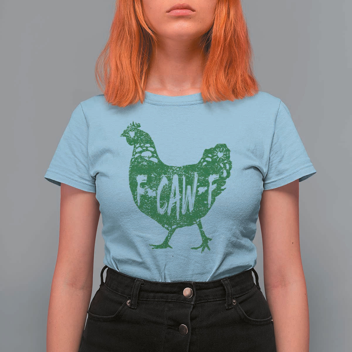 F Caw F Lucky Chicken T Shirt For Women Funny St Patricks Day