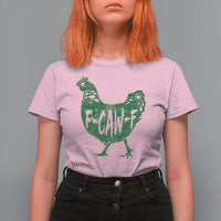 F Caw F Lucky Chicken T Shirt For Women Funny St Patricks Day
