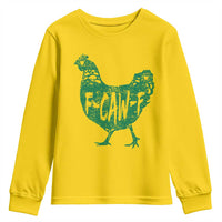 F Caw F Lucky Chicken Youth Sweatshirt Funny St Patricks Day