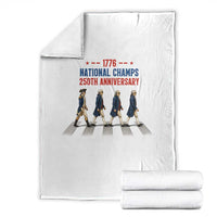 1776 National Champs Throw Blanket Funny Founding Father Roading Parody 4th of July