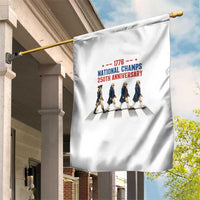 1776 National Champs Garden Flag Funny Founding Father Roading Parody 4th of July