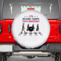 1776 National Champs Spare Tire Cover Funny Founding Father Roading Parody 4th of July