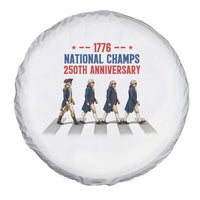 1776 National Champs Spare Tire Cover Funny Founding Father Roading Parody 4th of July