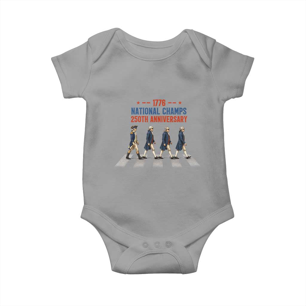 1776 National Champs Baby Onesie Funny Founding Father Roading Parody 4th of July