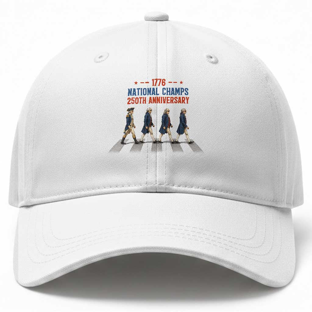 1776 National Champs Baseball Cap Funny Founding Father Roading Parody 4th of July
