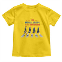 1776 National Champs Toddler T Shirt Funny Founding Father Roading Parody 4th of July