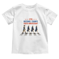 1776 National Champs Toddler T Shirt Funny Founding Father Roading Parody 4th of July