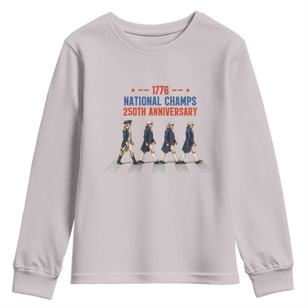 1776 National Champs Youth Sweatshirt Funny Founding Father Roading Parody 4th of July