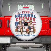 1776 National Champs Spare Tire Cover Patriotic Founding Fathers Basketball Undefeated America