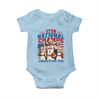 1776 National Champs Baby Onesie Patriotic Founding Fathers Basketball Undefeated America
