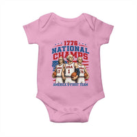 1776 National Champs Baby Onesie Patriotic Founding Fathers Basketball Undefeated America