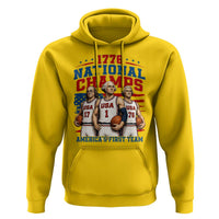 1776 National Champs Hoodie Patriotic Founding Fathers Basketball Undefeated America