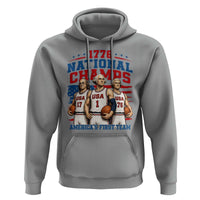 1776 National Champs Hoodie Patriotic Founding Fathers Basketball Undefeated America