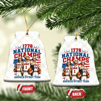 1776 National Champs Ceramic Ornament Patriotic Founding Fathers Basketball Undefeated America