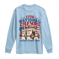 1776 National Champs Long Sleeve Shirt Patriotic Founding Fathers Basketball Undefeated America