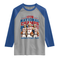 1776 National Champs Raglan Shirt Patriotic Founding Fathers Basketball Undefeated America