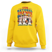 1776 National Champs Sweatshirt Patriotic Founding Fathers Basketball Undefeated America
