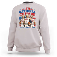 1776 National Champs Sweatshirt Patriotic Founding Fathers Basketball Undefeated America