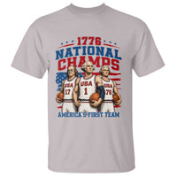 1776 National Champs T Shirt Patriotic Founding Fathers Basketball Undefeated America
