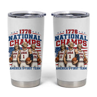 1776 National Champs Tumbler Cup Patriotic Founding Fathers Basketball Undefeated America