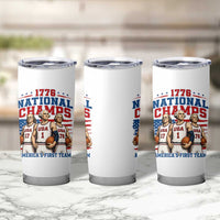 1776 National Champs Tumbler Cup Patriotic Founding Fathers Basketball Undefeated America
