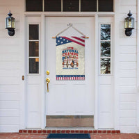 1776 National Champs Patriotic Garden Flag Funny Founding Fathers Basketball Undefeated America