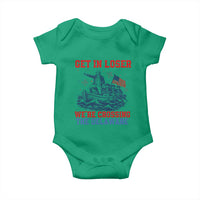 Get In Loser We’re Crossing The Delaware Baby Onesie Funny 4th Of July American History