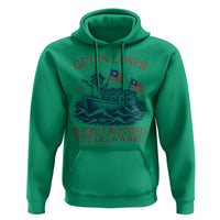 Get In Loser We’re Crossing The Delaware Hoodie Funny Raccoon Meme 4th of July