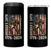 250 Years America Anniversary 4 in 1 Can Cooler Tumbler Patriotic Bigfoot Playing Guitar 4th Of July