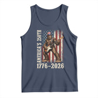USA 250th Anniversary Tank Top Patriotic Bigfoot Playing Guitar 4th Of July