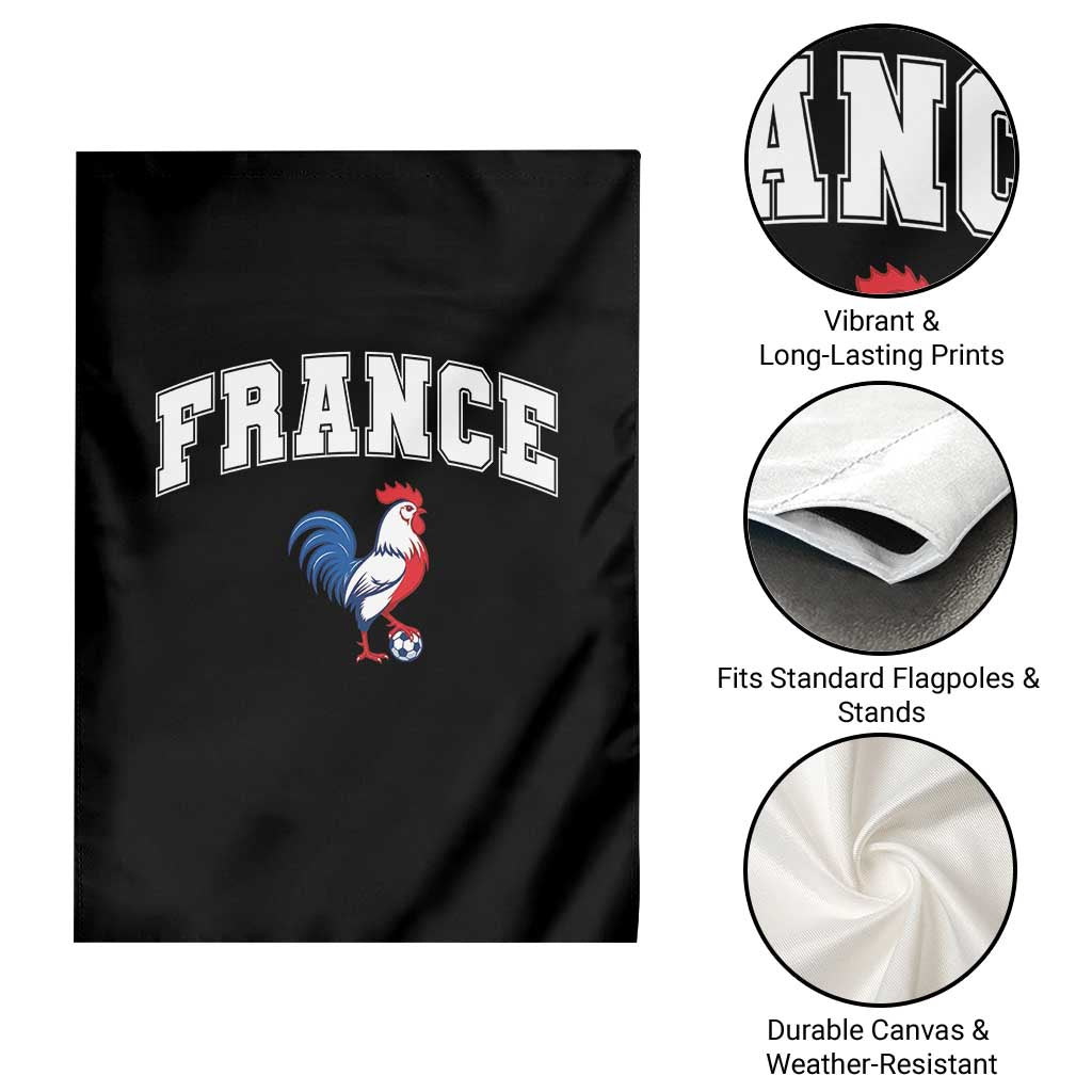 France Flag Gallic Rooster French National Pride Garden Flag