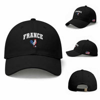 France Flag Gallic Rooster French National Pride Baseball Cap