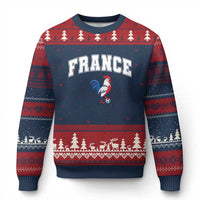 France Flag Gallic Rooster French National Pride Ugly Christmas Sweater