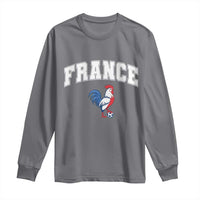 France Flag Gallic Rooster French National Pride Long Sleeve Shirt