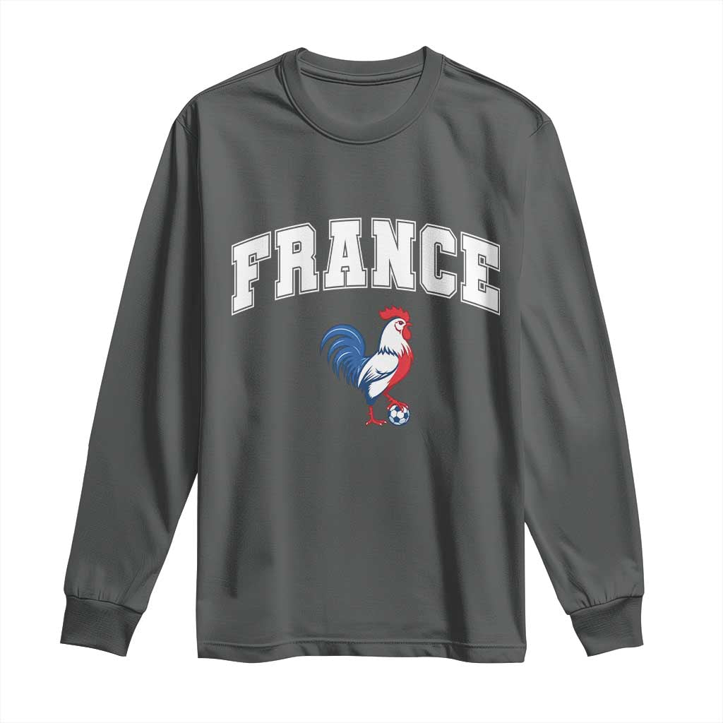 France Flag Gallic Rooster French National Pride Long Sleeve Shirt