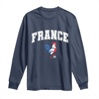 France Flag Gallic Rooster French National Pride Long Sleeve Shirt