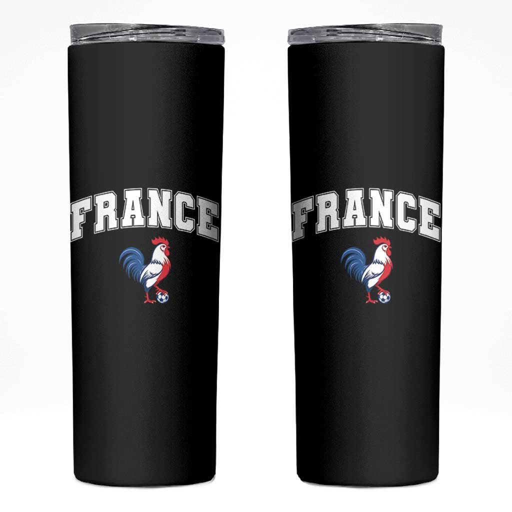 France Flag Gallic Rooster French National Pride Skinny Tumbler